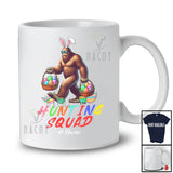 Personalized Hunting Squad; Lovely Easter Custom Name Bigfoot Bunny With Egg Basket T-Shirt