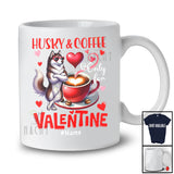 Personalized Husky And Coffee Only For Valentine; Lovely Custom Name Single; Animal T-Shirt