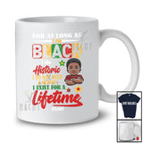 Personalized I Am Black Historic; Proud Black History Month Custom Name Afro Boy; African Family T-Shirt