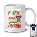 Personalized I Am Black Historic; Proud Black History Month Custom Name Afro Girl; African Family T-Shirt