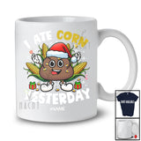 Personalized I Ate Corn Yesterday; Humorous Christmas Santa Poop; Custom Name Family T-Shirt