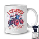 Personalized I Crushed 4th of July; Amazing Custom Name Boys Monster Truck; Patriotic T-Shirt