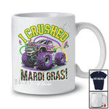 Personalized I Crushed Mardi Gras; Amazing Custom Name Boys Monster Truck; Beads Parades T-Shirt