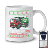 Personalized I Do It For The Hos; Amazing Christmas Custom Name Santa Drive Garbage Truck; Sweater T-Shirt