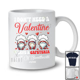 Personalized I Have A Cafeteria Full of Sweethearts; Adorable Valentine Custom Name Three Gnomes T-Shirt