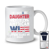Personalized I Have A Daughters American Wife; Amazing Father's Day Vintage; Custom Name Husband T-Shirt