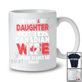 Personalized I Have A Daughters Canadian Wife; Amazing Father's Day Vintage; Custom Name Husband T-Shirt