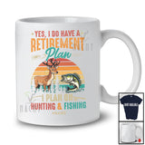 Personalized I Have A Retirement Plan; Amusing Father's Day Vintage Retro Hunting Fishing T-Shirt