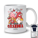 Personalized I Love Being Grandma; Fantastic Valentine Plaid Couple Gnomes; Custom Name Family T-Shirt
