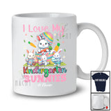 Personalized I Love My Kindergarten Bunnies; Lovely Easter Bunny Custom Name Teacher Teaching T-Shirt
