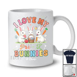 Personalized I Love My Pre-K Bunnies; Lovely Easter Egg Basket; Custom Name Student Teacher T-Shirt
