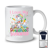 Personalized I Love My Preschool Bunnies; Lovely Easter Bunny Custom Name Teacher Teaching T-Shirt