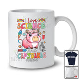 Personalized I Love Science And Capybaras; Adorable Custom Name Teacher Student; Animal Lover T-Shirt