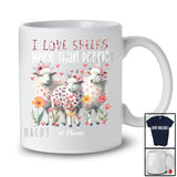 Personalized I Love Sheeps More Than People; Floral Mother's Day Leopard Custom Name Farmer T-Shirt