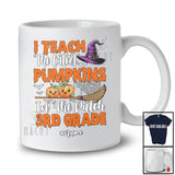 Personalized I Teach The Cutest Pumpkins 3rd Grade; Amusing Custom Name Teacher Halloween T-Shirt