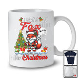 Personalized I Want A Fox For Christmas; Adorable Custom Name Santa Wild Animal T-Shirt