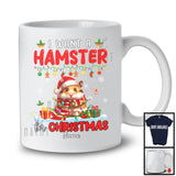 Personalized I Want A Hamster For Christmas; Lovely Santa Hamster Lover Custom Name; Family Group T-Shirt