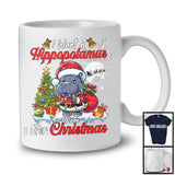 Personalized I Want A Hippopotamus For Christmas; Adorable Custom Name Santa Wild Animal T-Shirt