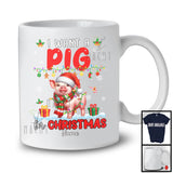 Personalized I Want A Pig For Christmas; Lovely Santa Pig Custom Name Farmer; Family Group T-Shirt