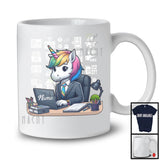 Personalized IT Manager Unicorn; Adorable Custom Name IT Manager; Worker Unicorn Careers T-Shirt