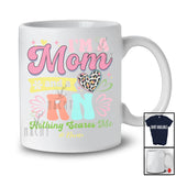 Personalized I'm A Mom And A RN; Amazing Mother's Day Leopard Heart; Custom Name Nurse T-Shirt