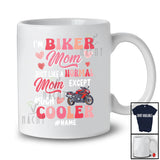 Personalized I'm Biker Mom Cooler; Amazing Mother's Day Hearts; Custom Name Family Mom Biker T-Shirt