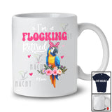 Personalized I'm Flocking Retired; Adorable Custom Name Macaw Bird Flock Retirement; Flowers T-Shirt