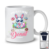 Personalized I'm Just Here For The Donut; Lovely Easter Custom Name Bunny Donut; Family T-Shirt