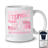 Personalized I'm The Best Stepmom; Awesome Mother's Day Custom Name Step Mom Hearts T-Shirt