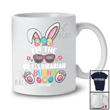 Personalized I'm The Cool Librarian Bunny; Lovely Easter Leopard Glasses; Custom Name Family T-Shirt