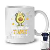 Personalized I'm With The Toast; Humorous Avocado Bread Fruit Vegan; Custom Name Couple T-Shirt