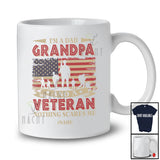 Personalized I'm a Dad Grandpa Veteran; Amazing Father's Day Custom Name Veteran Family T-Shirt