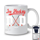 Personalized Ice Hockey Dad; Amusing Father's Day Custom Name Dad Ice Hockey Player; Family T-Shirt