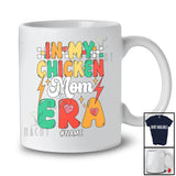 Personalized In My Chicken Mom Era; Lovely Mother's Day Retro; Custom Name Farmer Family T-Shirt