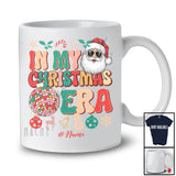 Personalized In My Christmas Era; Amusing Custom Name Friends Family; Groovy Santa T-Shirt