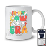 Personalized In My Cow Mom Era; Lovely Mother's Day Retro; Custom Name Farmer Family T-Shirt