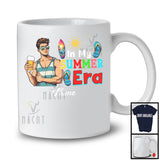 Personalized In My Summer Era, Happy Summer Vacation Custom Name Boy Sunglasses, Drinking Beer T-Shirt