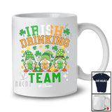 Personalized Irish Drinking Team; Amusing St. Patrick's Day Three Gnomes Beer; Custom Name Drunker T-Shirt