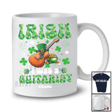 Personalized Irish I Was A Guitarist; Joyful St. Patrick's Day Shamrocks; Custom Name Job T-Shirt