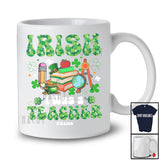 Personalized Irish I Was A Teacher; Joyful St. Patrick's Day Shamrocks; Custom Name Job T-Shirt