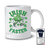 Personalized Irish I Was Faster; Joyful St. Patrick's Day Shamrock; Custom Name Runner Running T-Shirt