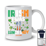 Personalized Irish I Was Lunch Lady; Fantastic St. Patrick's Day Lucky Shamrocks; Custom Name Family T-Shirt