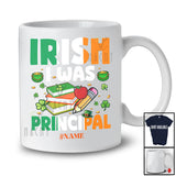 Personalized Irish I Was Principal; Fantastic St. Patrick's Day Lucky Shamrocks; Custom Name Family T-Shirt