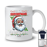 Personalized Is It Christmas Break Yet; Joyful X-mas Lights Santa; Vacation Custom Name Teacher T-Shirt