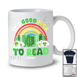 Personalized It's Good Luck to Read; Amazing St. Patrick's Day Rainbow Custom Name Teacher Librarian T-Shirt