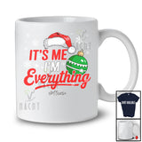 Personalized It's Me I'm Everything; Fantastic Christmas Santa Snowing; Custom Name Couple T-Shirt