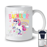Personalized It's My Bachelor Party; Adorable Bachelor Party Unicorn Rainbow, Friends Group T-Shirt