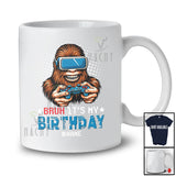 Personalized It's My Birthday; Humorous Birthday Custom Name Bigfoot Gaming; Gamer T-Shirt