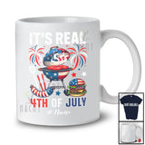 Personalized It's Real 4th of July; Amusing Custom Name BBQ Tools US Flag; Patriotic T-Shirt