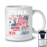 Personalized It's Real 4th of July; Amusing Custom Name Chess Tools Player US Flag; Patriotic T-Shirt